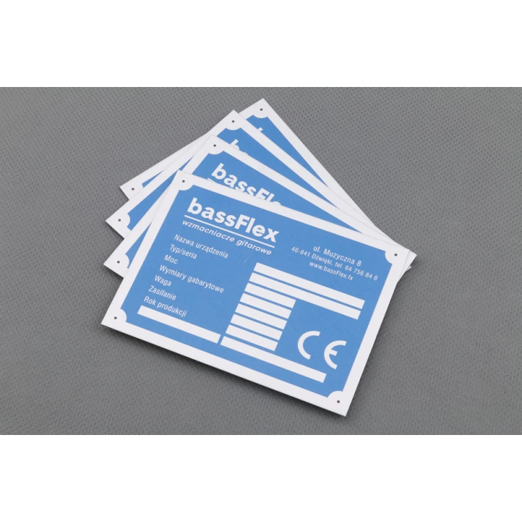 Eloxierte Aluminium-Namensschilder - unverwüstlicher Druck - Maße: 95x70mm