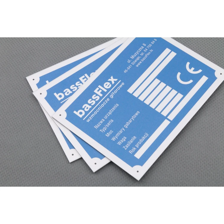 Eloxierte Aluminium-Namensschilder - unverwüstlicher Druck - Maße: 95x70mm