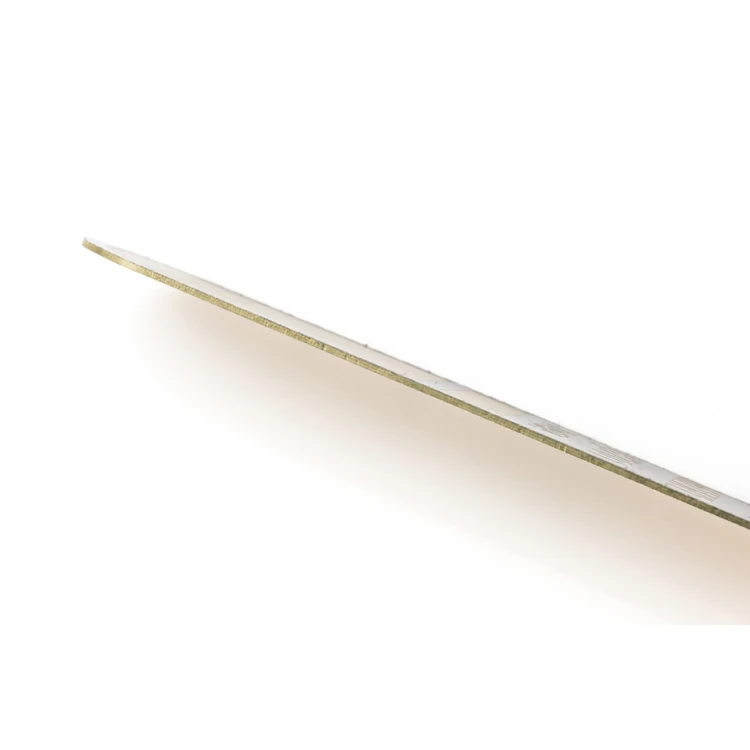 Messingbeschichtete Typenschilder - Abmessungen: 14x65mm - TZN045