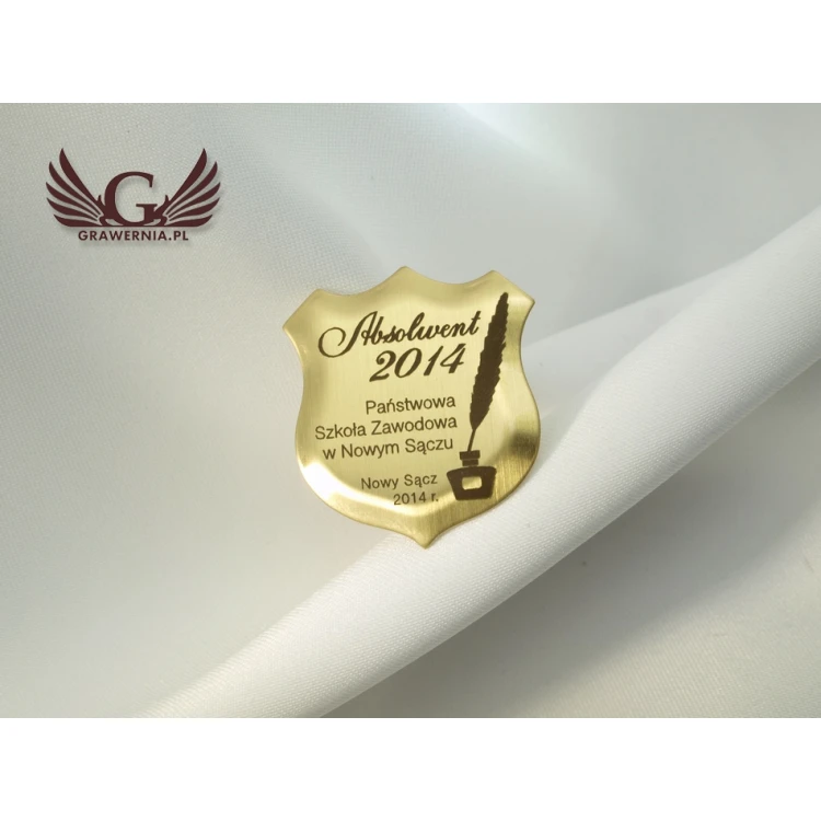 SCHULISCHE MESSING- UND STAHLPLAKETTEN - Bester Absolvent, Schulfreund, Absolvententreffen
