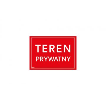 Privatgrundstück - Schild Größe 350x250mm - PVC - farbiger UV-Druck - TAB178