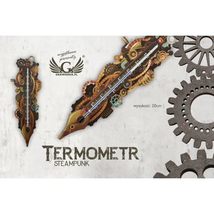 Steampunk-Thermometer - UV-Digitaldruck - TER011