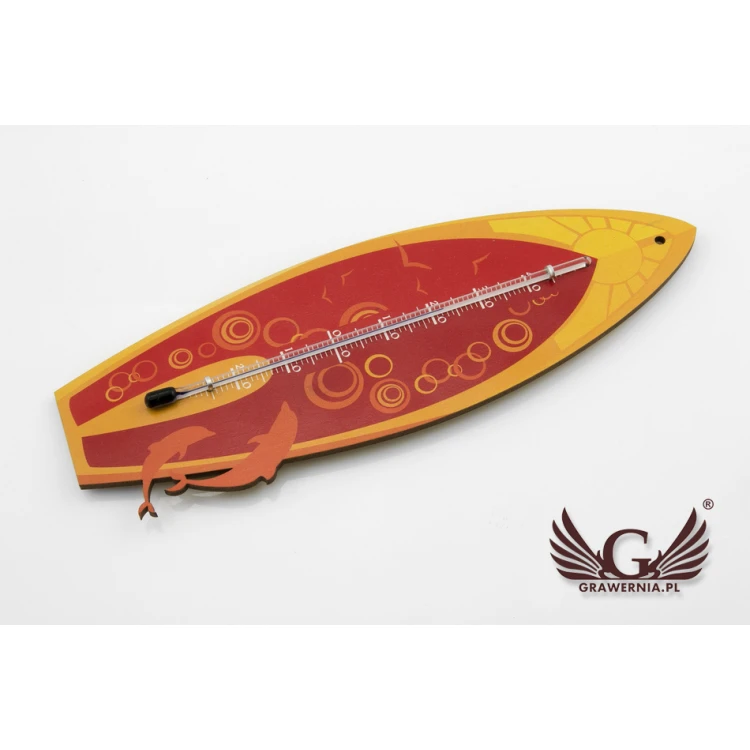 Surfer-Thermometer - Digitaler UV-Druck - TER007