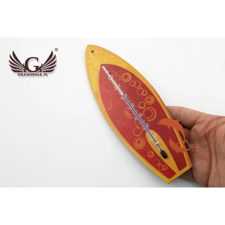 Surfer-Thermometer - Digitaler UV-Druck - TER007