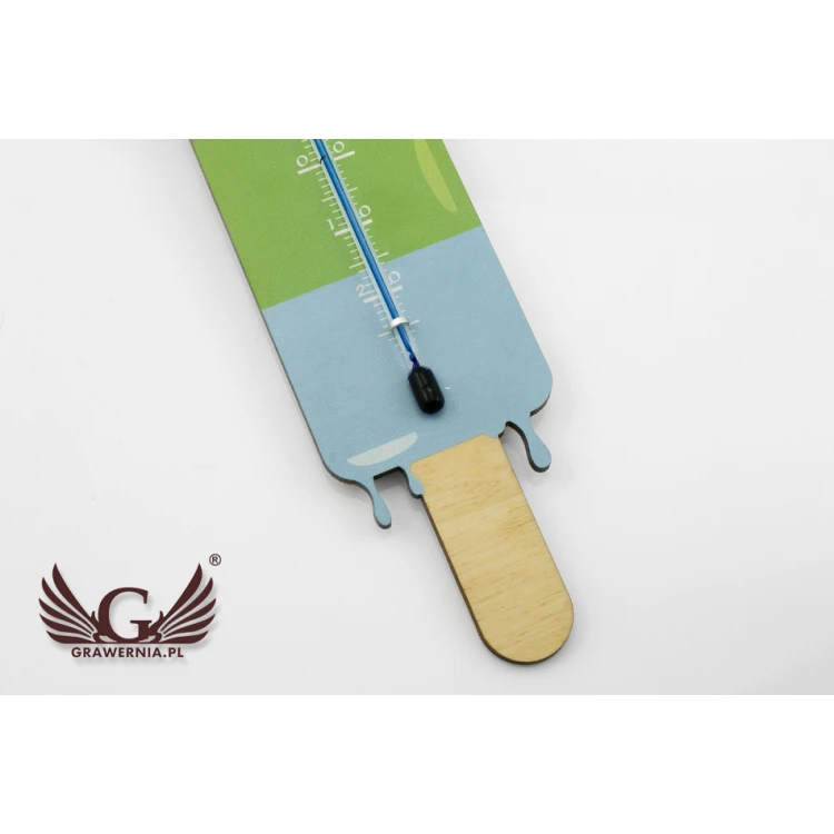 Eiscreme-förmiger Urlaubsthermometer - UV-Digitaldruck - TER002