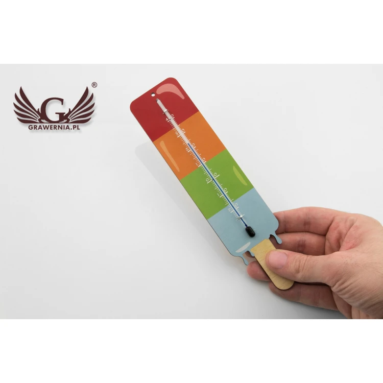 Eiscreme-förmiger Urlaubsthermometer - UV-Digitaldruck - TER002