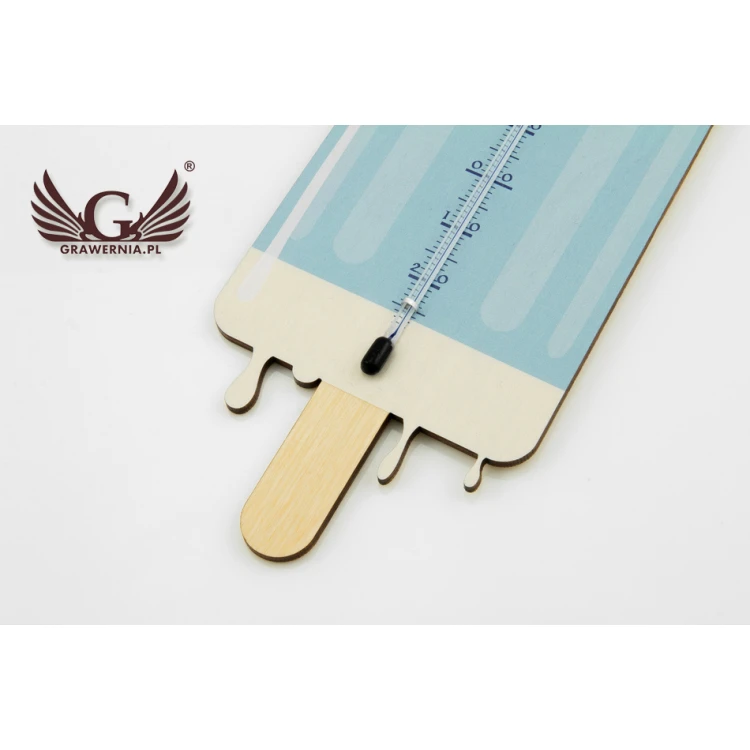Eiscreme-Form Urlaubsthermometer - UV-Digitaldruck - TER003