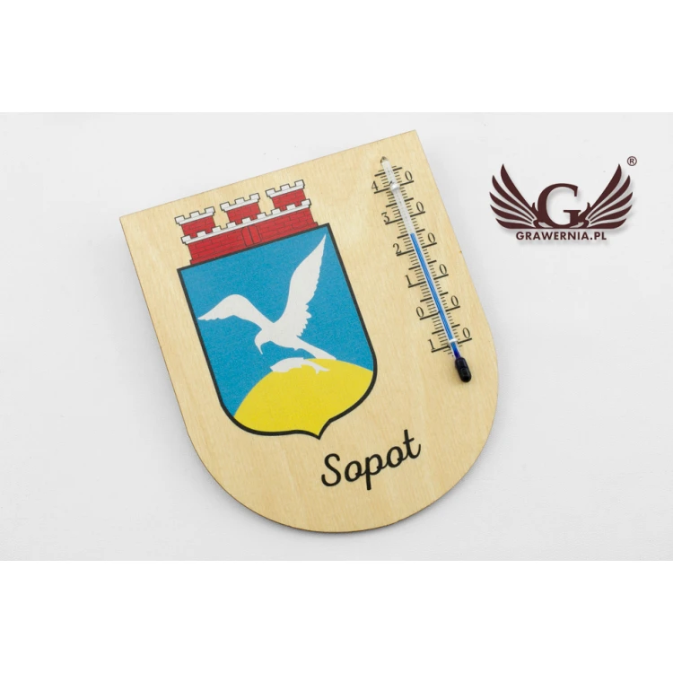 Thermometer mit Stadtwappen - Digitaler UV-Druck - TER015