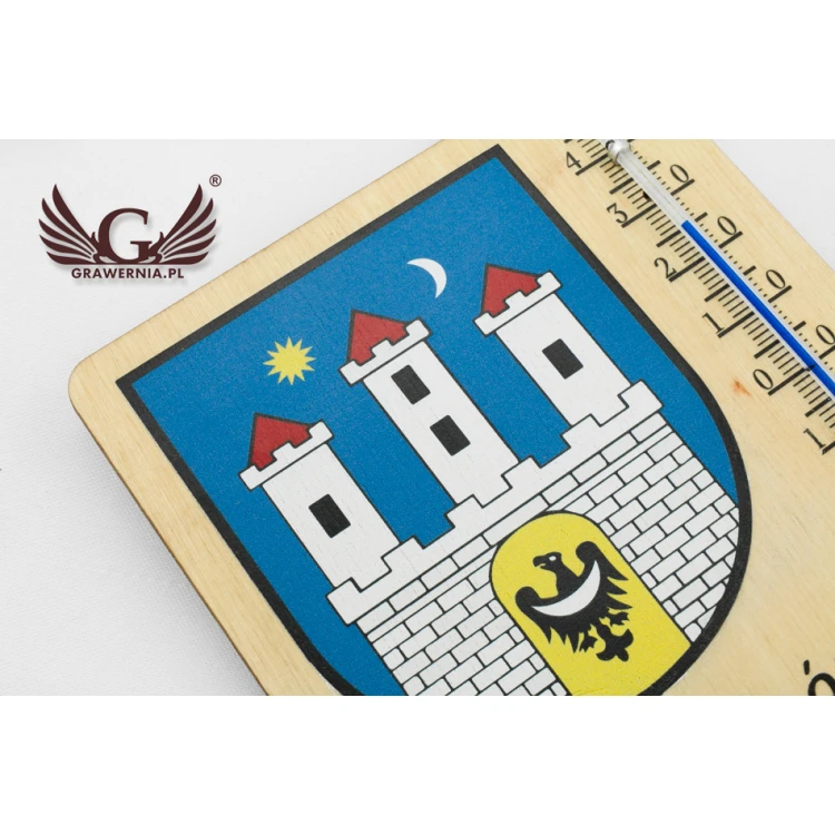 Thermometer mit Stadtwappen - Digitaler UV-Druck - TER017