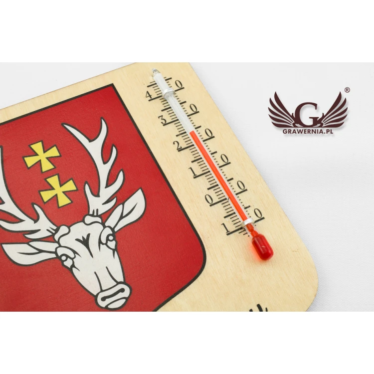 Thermometer mit Stadtwappen - Digitaler UV-Druck - TER018