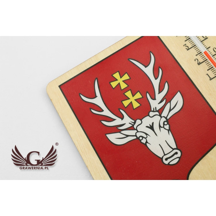 Thermometer mit Stadtwappen - Digitaler UV-Druck - TER018