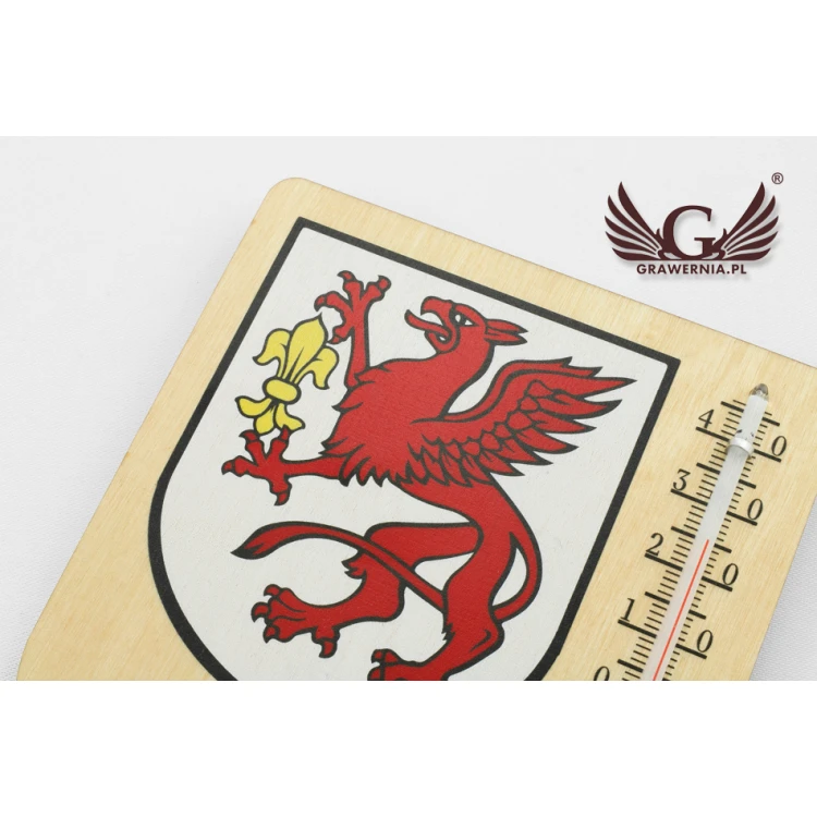 Thermometer mit Stadtwappen - Digitaler UV-Druck - TER019