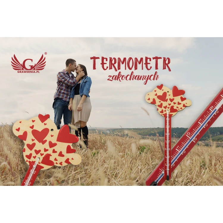 Thermometer der Verliebten - Digitaler UV-Druck - Valentinstag TER012
