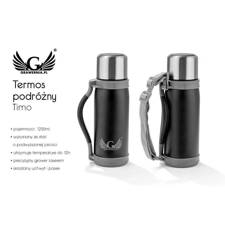 Thermosflasche mit Ihrer Gravur - Timo - 1200ml - KUB026