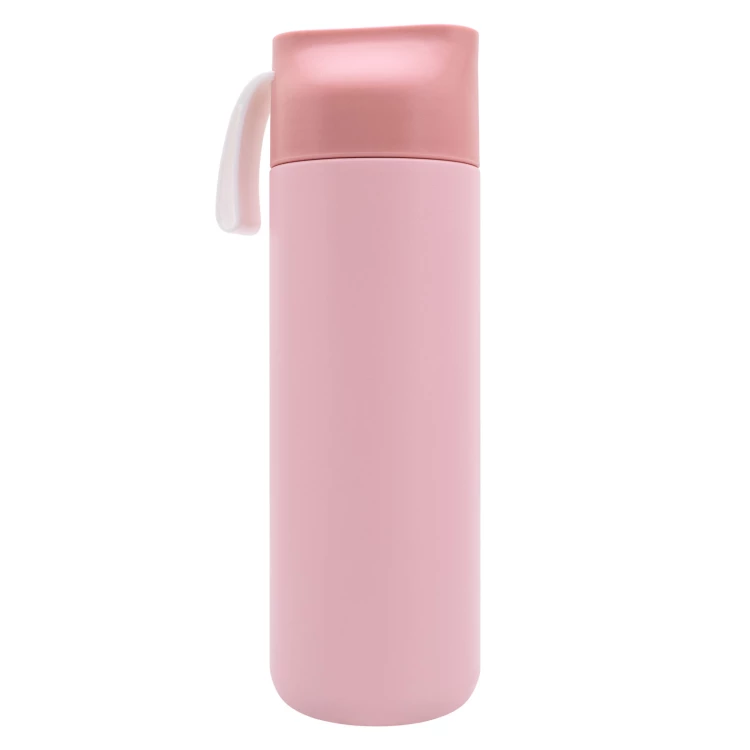 Thermoskanne aus Edelstahl mit Gravur - rosa - 600 ml - TRM012