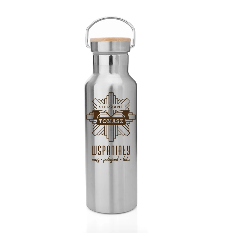 Edelstahl Thermosflasche Denali - 500ml - Geschenk für den besten Ehemann und Vater - TRM006