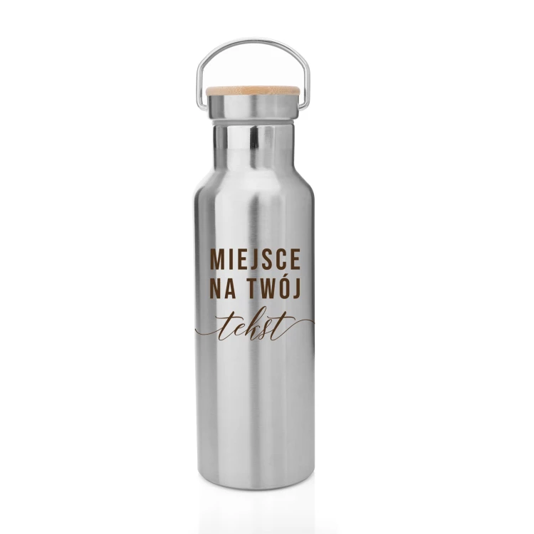 Edelstahl Thermoskanne mit individuellem Text - Denali - 500ml - TRM007