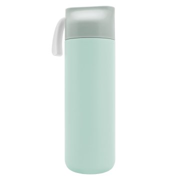 Edelstahlthermoskanne mit Gravur - türkis - 600 ml - TRM011