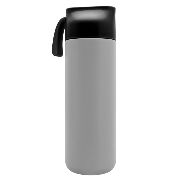 Edelstahlthermoskanne mit Gravur - grau - 600 ml - TRM013