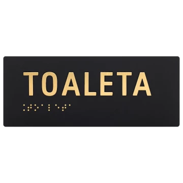 Toilette - Braille-Schild - Größe 150x60mm - TAB595