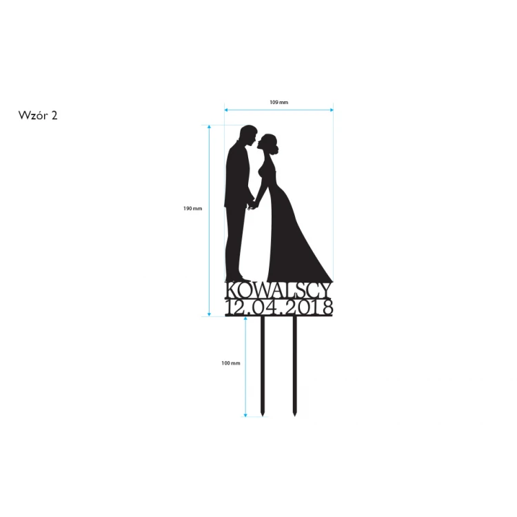 Hochzeitstorten Topper - Figur - TOP032