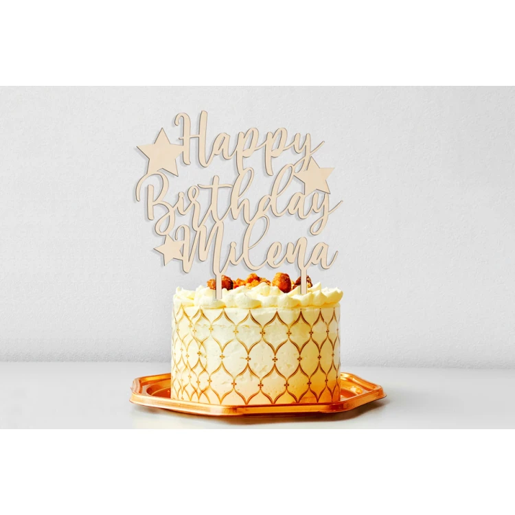 Topper für Geburtstagstorte - happy birthday - TOP054