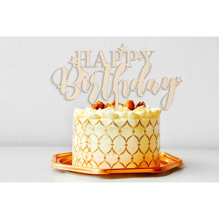 Topper für Geburtstagstorte - happy birthday - TOP055