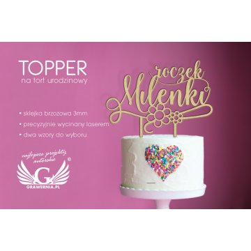 Topper für Geburtstagstorte - erster Geburtstag - TOP007