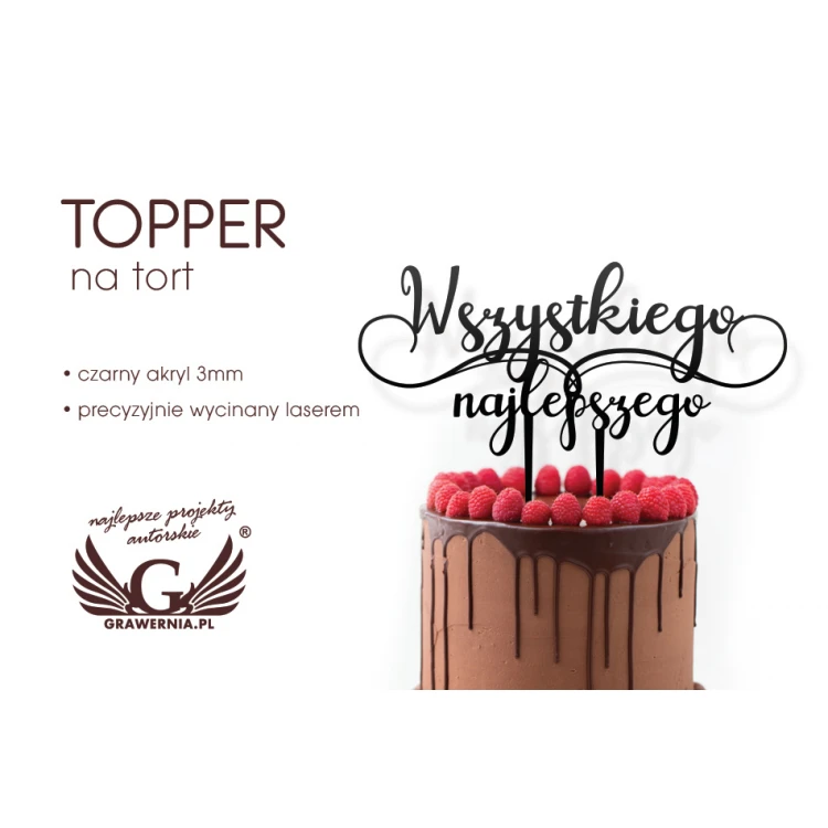 Topper für Geburtstagstorte - Alles Gute - TOP025