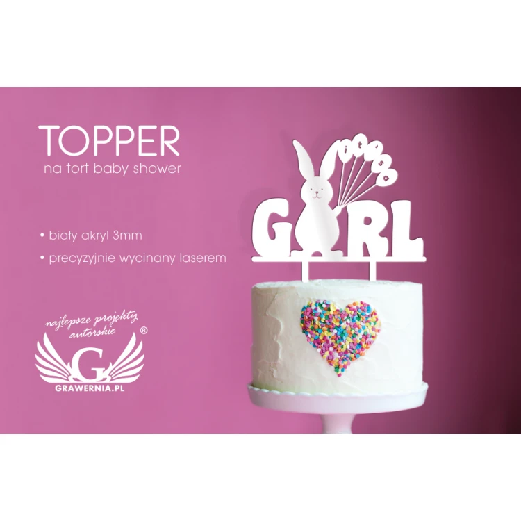 Topper für die Baby Shower-Torte - TOP009