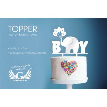 Topper für die Baby Shower-Torte - TOP010