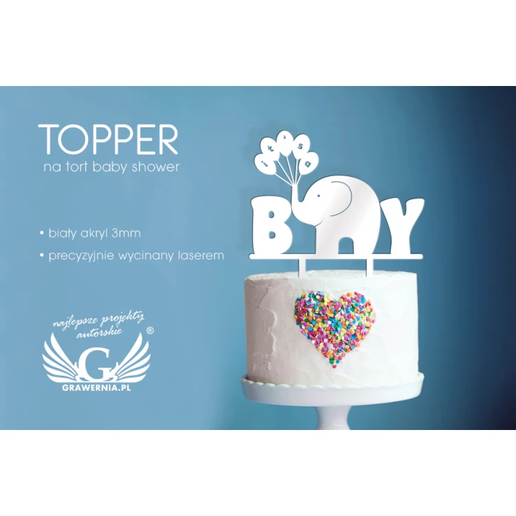 Topper für die Baby Shower-Torte - TOP010