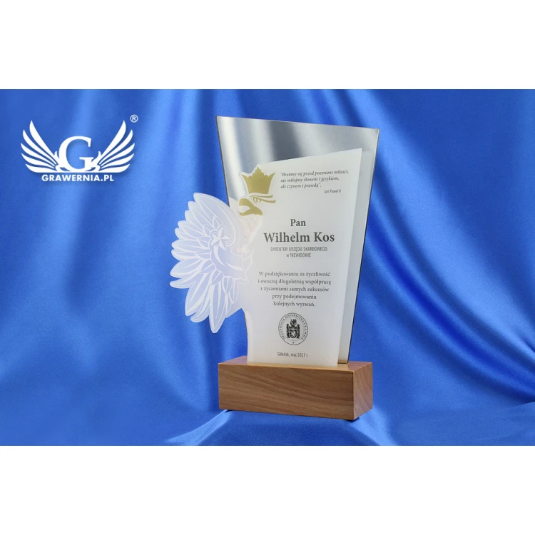 Akryl-Trophäe - ADLER - Modell DTA41 - Höhe 21,5cm