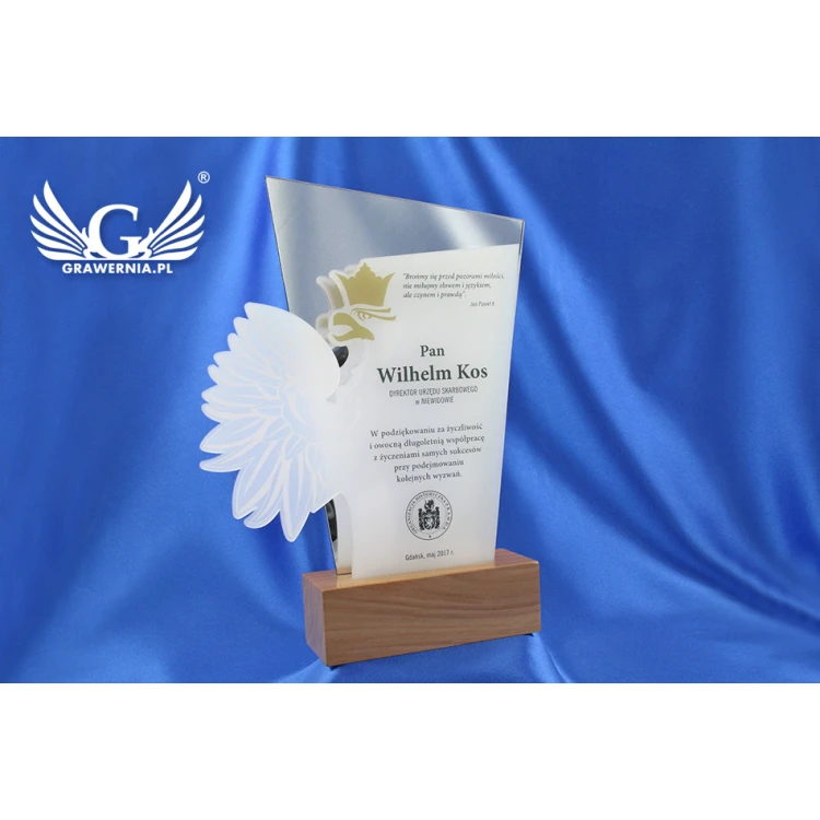 Akryl-Trophäe - ADLER - Modell DTA41 - Höhe 21,5cm