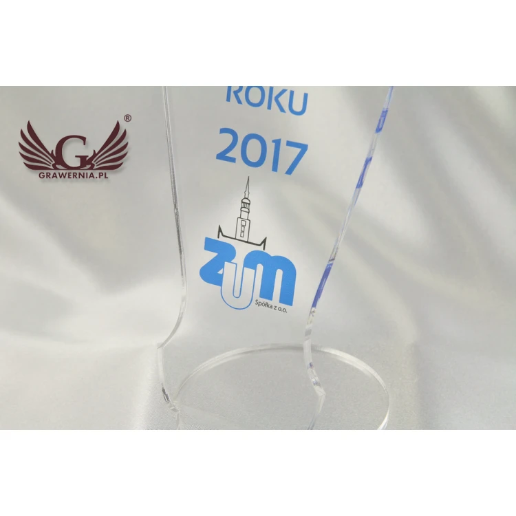 Akryl-Trophäe Mitarbeiter des Jahres - Modell DTA44 - Höhe 25 cm