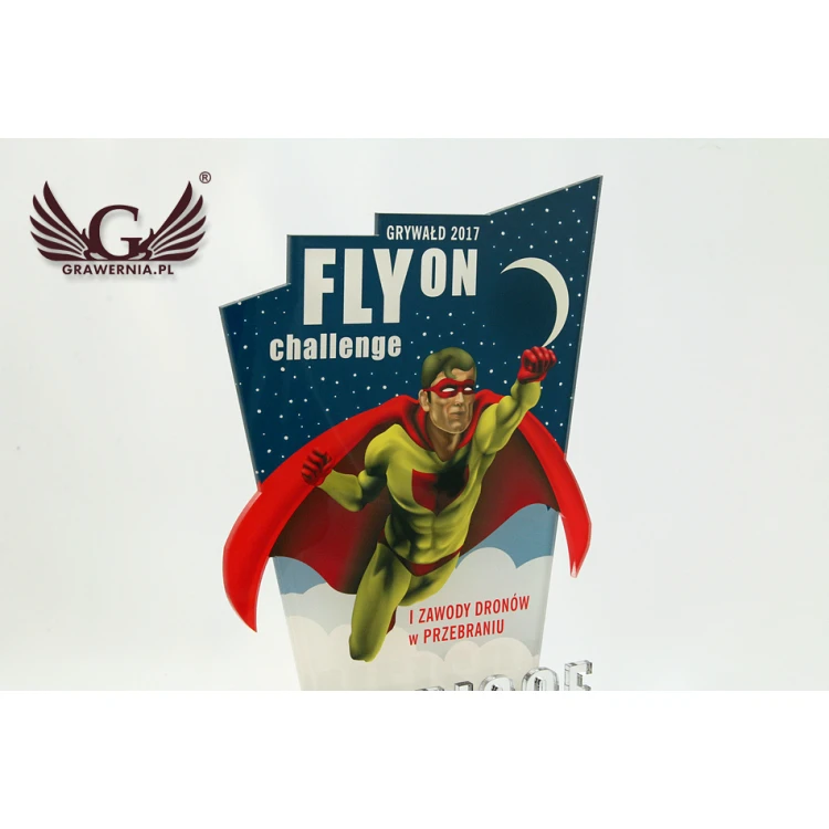 Akryl-Trophäe - SUPERMAN - Modell DTA39 - Höhe 21cm - UV-Druck