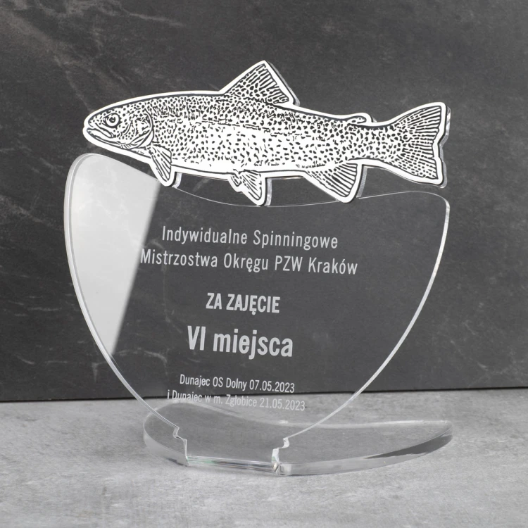 TROPHÄE FÜR FLIEGENFISCHER-WETTBEWERBE - FORELLE - Modell DTA9