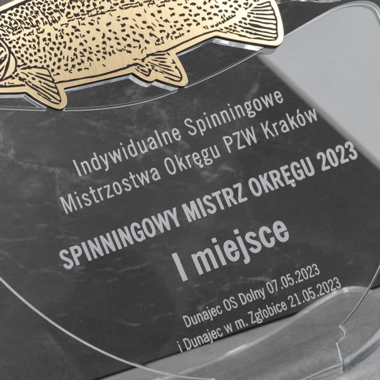 TROPHÄE FÜR FLIEGENFISCHER-WETTBEWERBE - FORELLE - Modell DTA9