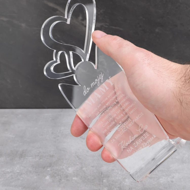 TROPHÄE HERZ - Geschenk für Mama - Modell MTA5