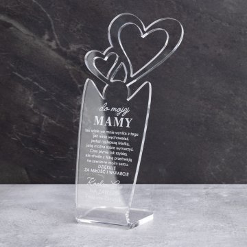 TROPHÄE HERZ - Geschenk für Mama - Modell MTA5