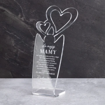 TROPHÄE HERZ - Geschenk für Mama - Modell MTA5
