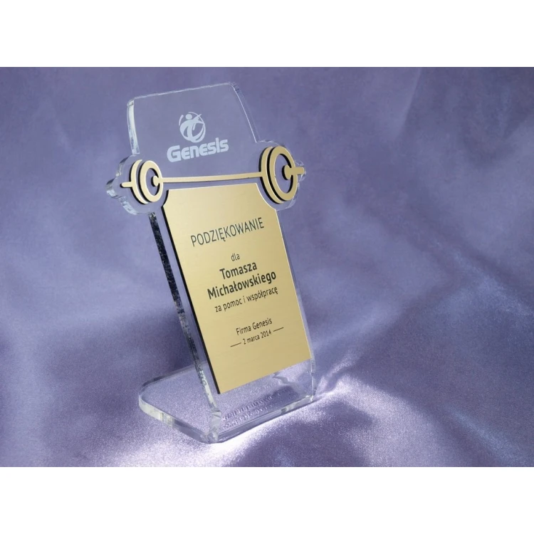 Akryl Sport Trophäe - Modell DTA16 - Höhe 15 cm