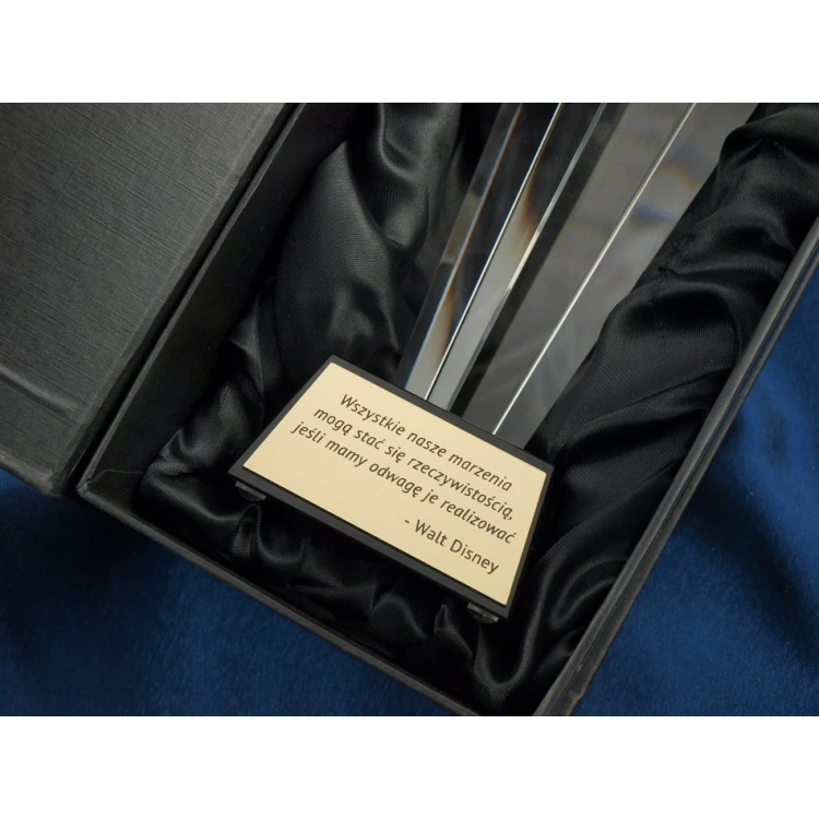 Glastrophäe im Etui - CEZAR