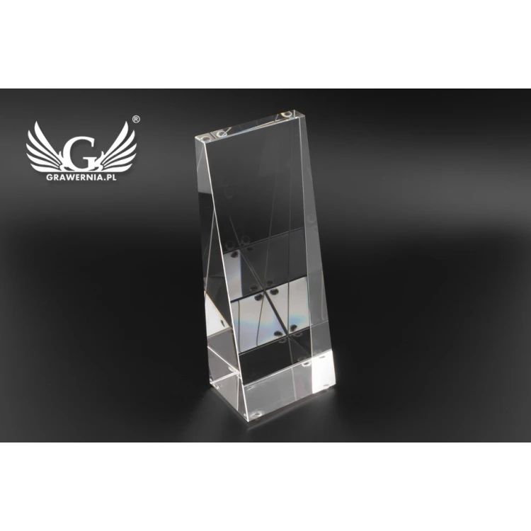 Glastrophäe in Etui PERLA - Erstkommunion Andenken - TSZ056
