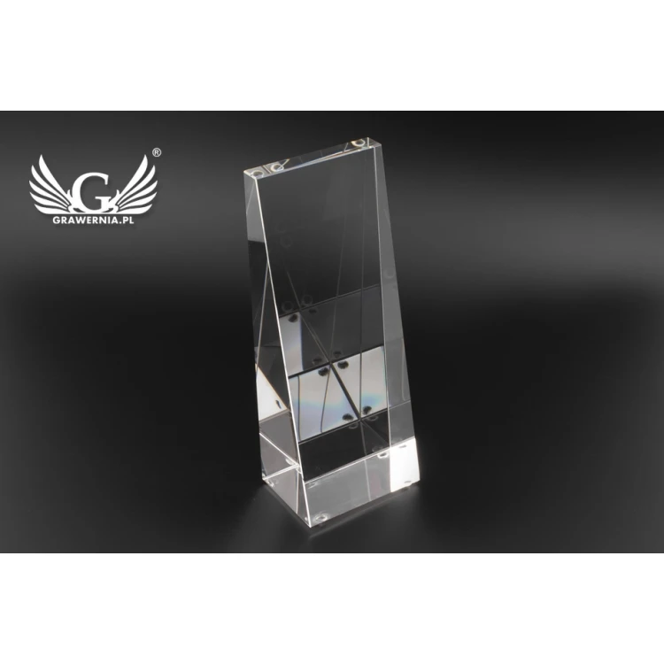 Glastrophäe in Etui PERLA - Erstkommunion Andenken - TSZ057