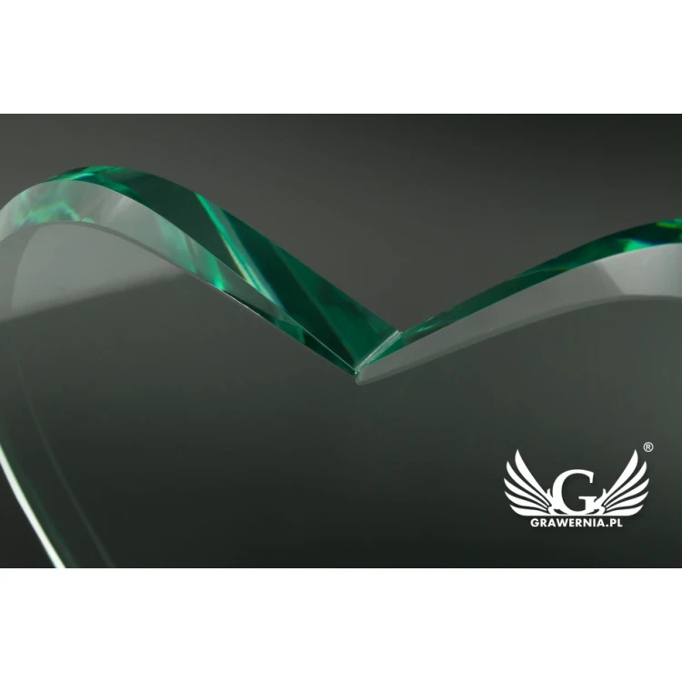 Glastrophäe in Etui - HERZ 4 - TSZ071