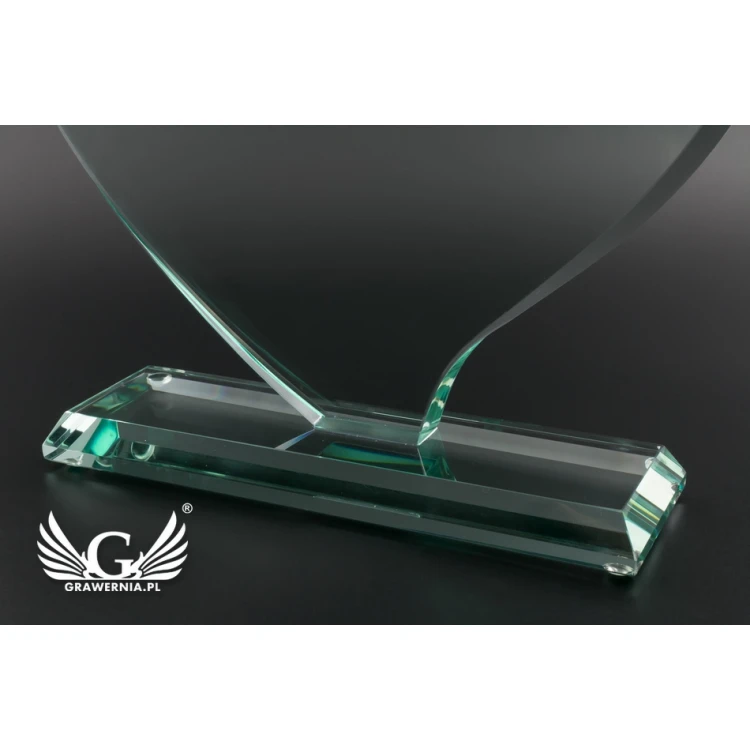 Glastrophäe in Etui - HERZ 4 - TSZ071