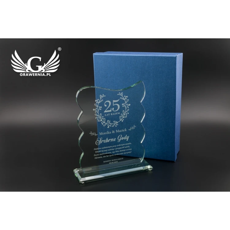 Glastrophäe im Etui - Swing - TSZ077