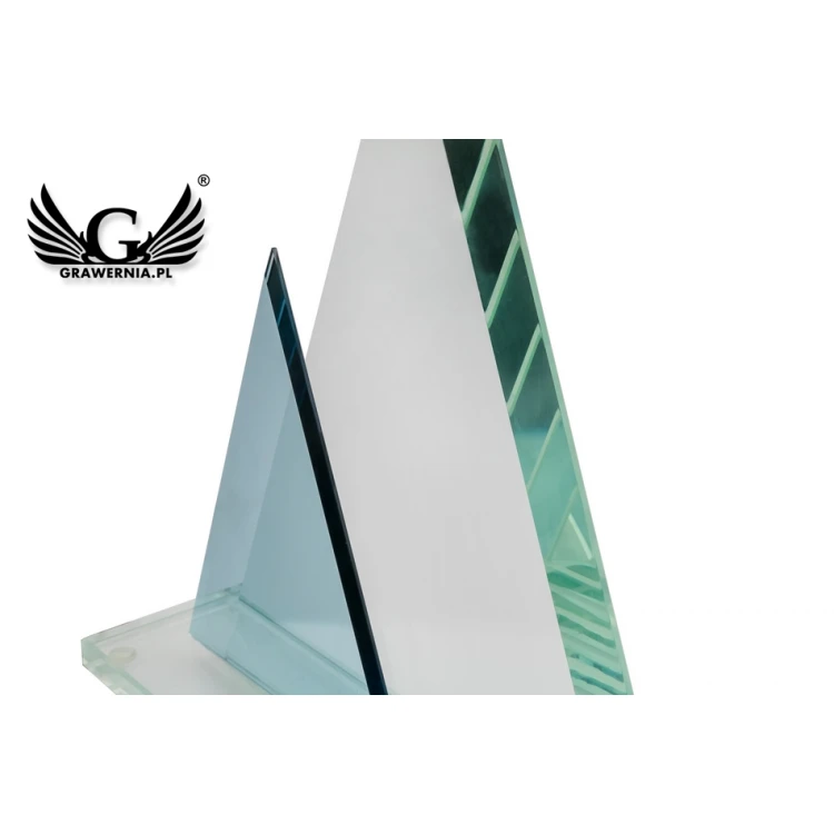 Glastrophäe mit UV-Druck - Pascal - TSZ084