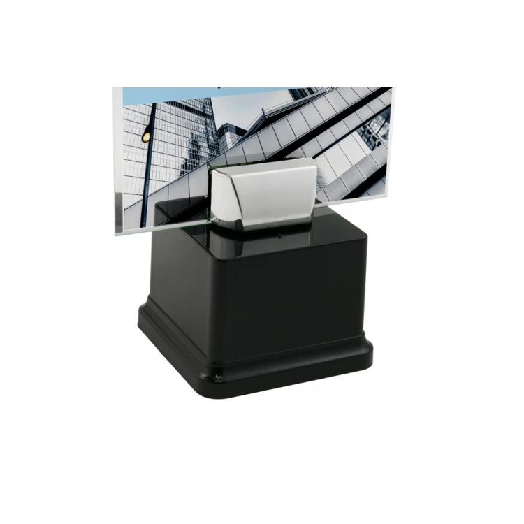 Glastrophäe mit UV-Druck auf Sockel - Ludit - TSZ108